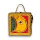 Mini Ganpati Lippan Art Handcrafted Square Sling Bag